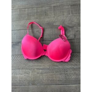 NWT Candie's Intimate Hot Pink Push-Up Bra Size 34C